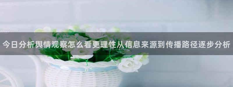 黑料爆料热门事件:今日分析舆情观察怎么看更理性从信息来源到传播路径逐步分析